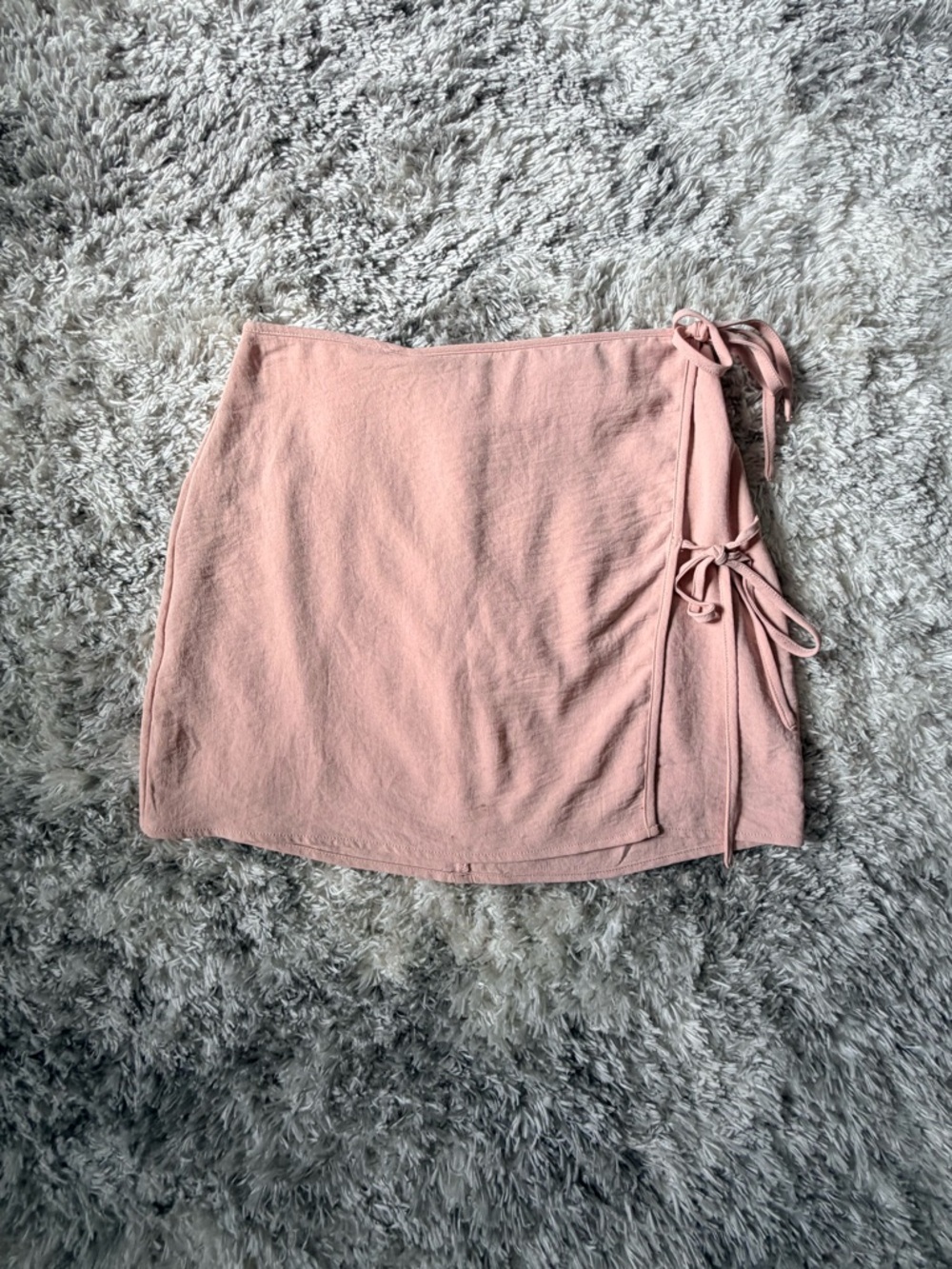 Forever 21 Blush Pink Wrap Mini Skirt with Side Ties